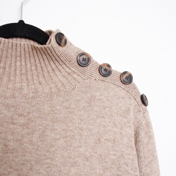 Anthropologie Tan Turtleneck Sweater - Picture 5 of 11